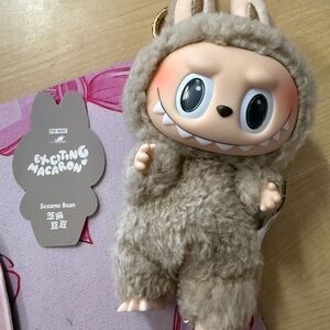 Exciting Macaron Sesame Bean Plush Toy